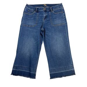 Tommy Bahama Cropped Boyfriend Jeans Womens 32x24 Stretch Denim Raw Hem